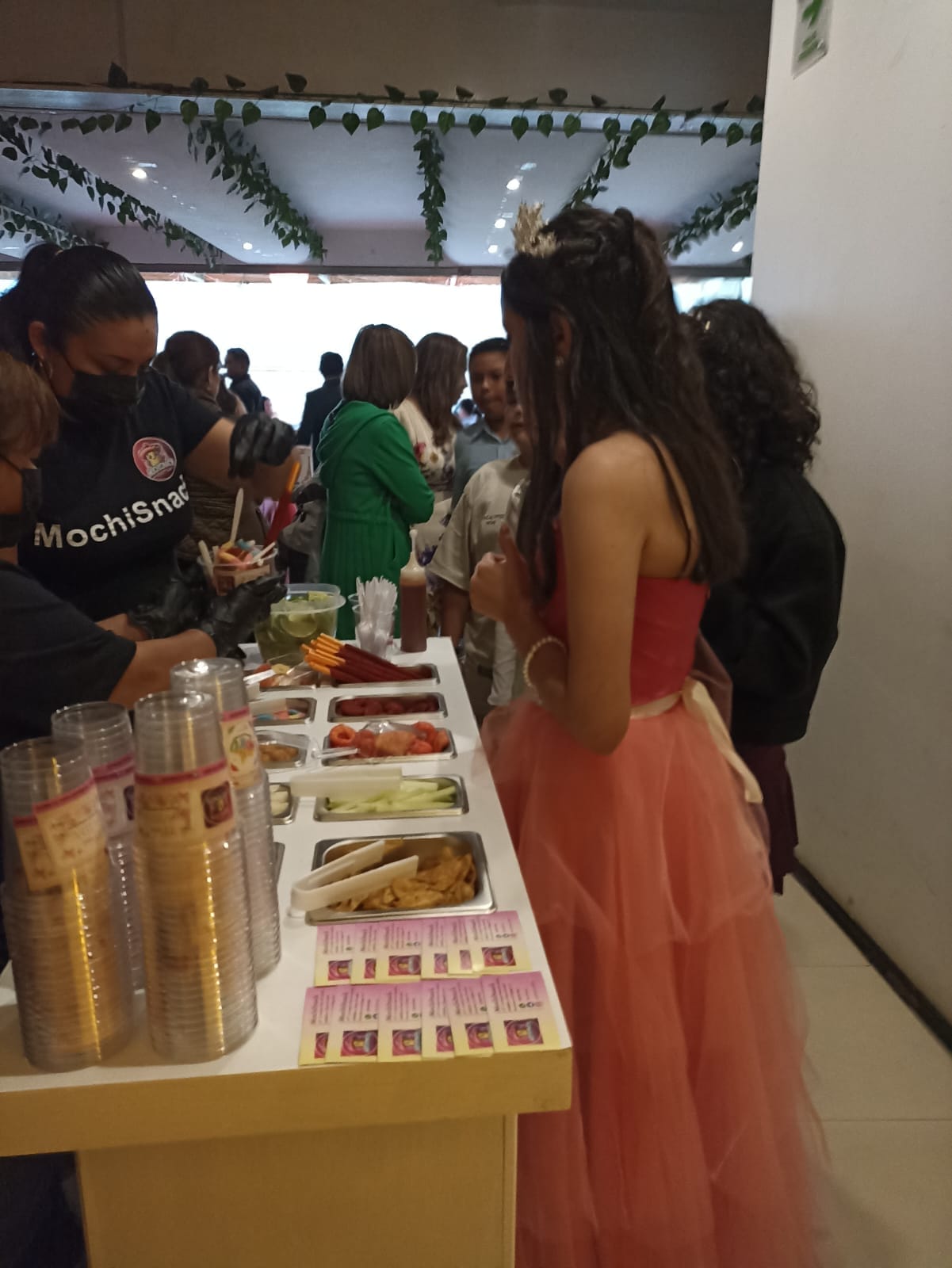Barra de Snacks en un evento XV años